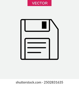 Floppy disk, diskette icon,Save symbol vector flat simple illustration for web and app on white background..eps