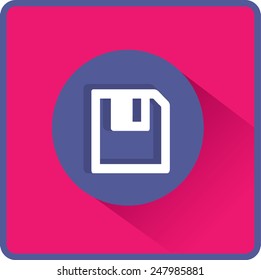 Download de disquete. Botão simples da Web moderno