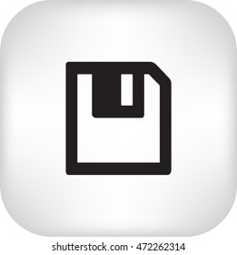 Descarga de disquetes. Botón web moderno plano