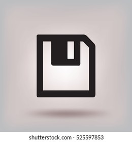 Descarga de disquetes. Botón web moderno plano