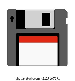 Floppy Disk Emoji Icon Flat Isolated Stock Vector (Royalty Free ...