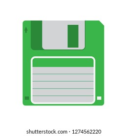 Floppy disk flat icon vector design illustration.