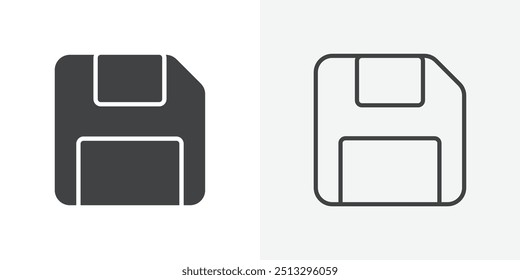 Floppy disk flat and simple set design