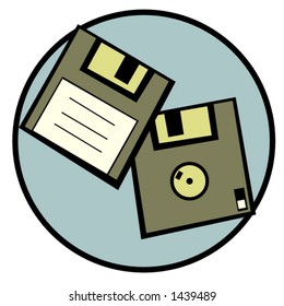 floppy disk front and back