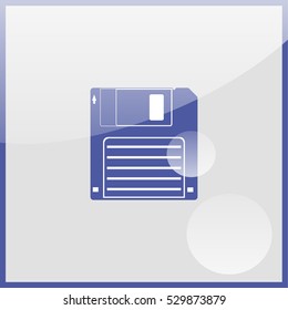 Floppy disk icon.