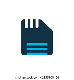 Floppy disk icon colored symbol. Premium quality isolated diskette element in trendy style.