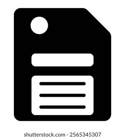 Floppy disk icon. Floppy disk (diskette) icon. Symbol of conservation or information. Computer floppy disk (disk) for recording data. diskette vector symbol in black filled and outline style. Eps 10