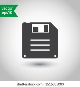 Floppy disk icon. Diskette vector sign. Save icon. Save flat sign design. Floppy disk symbol. EPS 10