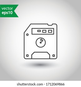 Floppy disk icon. Diskette vector sign. Save icon. Save flat sign design. Floppy disk symbol. EPS 10