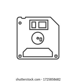 Floppy disk icon. Diskette vector sign. Save icon. EPS 10