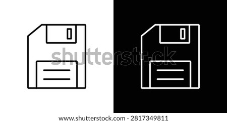 Floppy disk icon editable art group