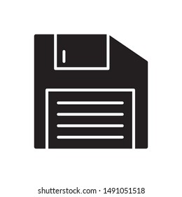 Floppy disk icon. flat simple pictogram. Diskette vector illustration