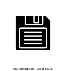 Floppy disk icon Flat vector set outline
