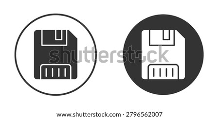 Floppy disk icon. Flat vector graphics pack
