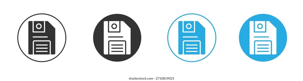 Ícone de disquete. Modelo de design de ícone gráfico
