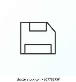 Floppy disk icon illustration isolated vector sign symbol