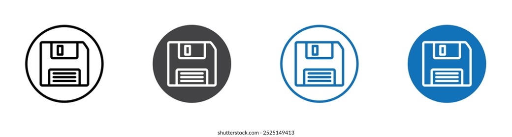 Floppy disk icon Isolated on white background vector set