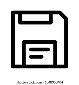 Diskettensymbol oder Logo einzeln auf Zeichen, Vektorgrafik - hochwertige Vektorsymbole mit schwarzem Hintergrund
