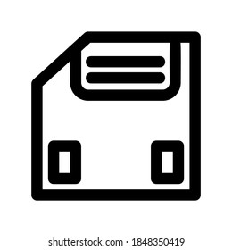 icono de disquete o logotipo símbolo de signo aislado ilustración vectorial - iconos vectoriales de estilo negro de alta calidad
