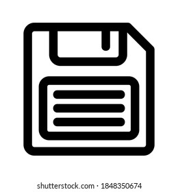 floppy disk icon or logo isolated sign symbol vector illustration - high quality black style vector icons
