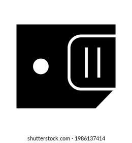 Diskettensymbol oder Logo einzeln auf Zeichen, Vektorgrafik - hochwertige Vektorsymbole mit schwarzem Hintergrund
