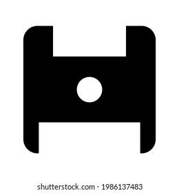 icono de disquete o logotipo símbolo de signo aislado ilustración vectorial - iconos vectoriales de estilo negro de alta calidad

