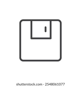 Floppy disk icon Logo symbol outline set