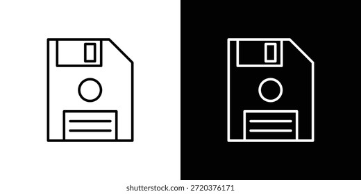 Ícone de disquete. Design de vetor minimalista. Traçado editável. EPS10