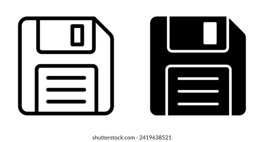 Icono de disquete. para concepto móvil y diseño web. ilustración vectorial
