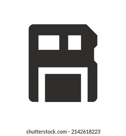 Icono de disquete en fondo blanco