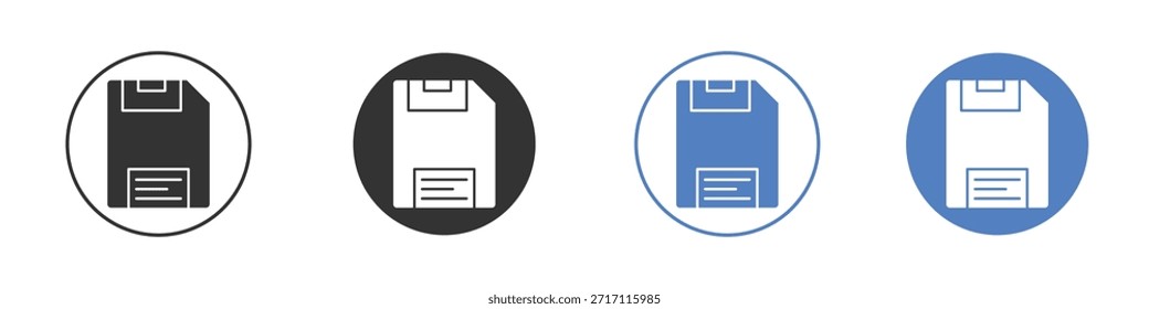 Piktogrammsatz für Diskettensymbol. Vektorsymbol-Designs