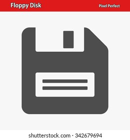 Floppy Disk Icon. Professional, pixel perfect icon optimized for both large and small resolutions. EPS 8 format.