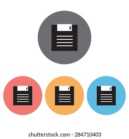 Floppy disk icon set 