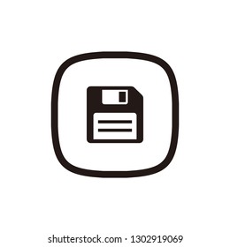 Floppy disk icon sign symbol