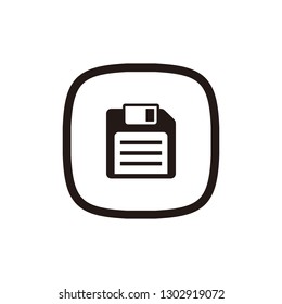Floppy disk icon sign symbol