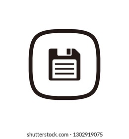 Floppy disk icon sign symbol