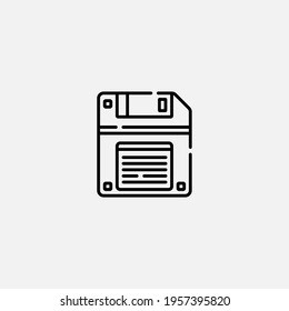 Floppy disk icon sign vector,Symbol, logo illustration for web and mobile