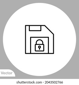 Symbol für Disketten, Vektorsymbol, Symbol, Logo-Illustration für Web und Mobile