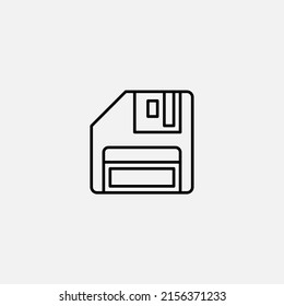 Floppy disk icon sign vector,Symbol, logo illustration for web and mobile