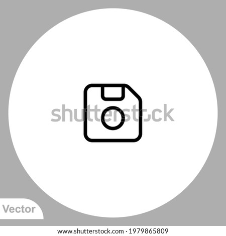 Floppy disk icon sign vector,Symbol, logo illustration for web and mobile
