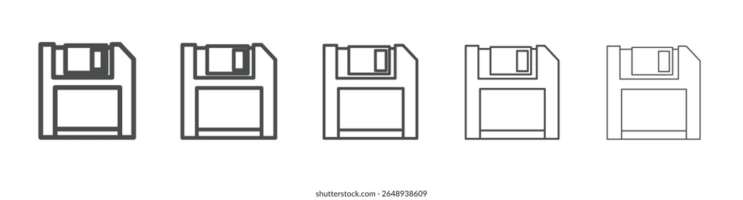 floppy disk icon simple isolated vector sign