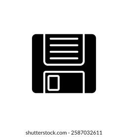 floppy disk icon Simple thin line logo