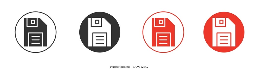 Floppy disk icon symbol in black. icon design vector stock