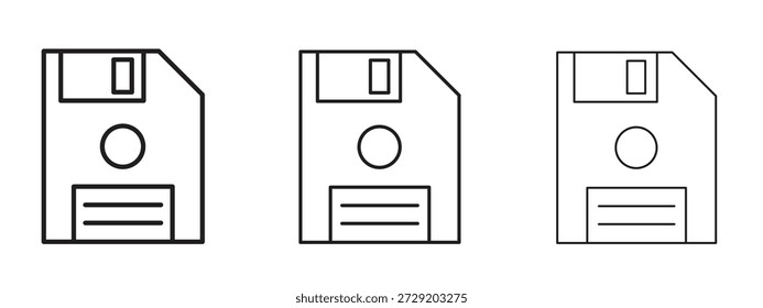 Floppy disk icon symbol for Info Graphic, Design Elements and Websites