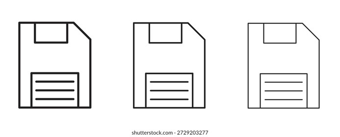 Floppy disk icon symbol for Info Graphic, Design Elements and Websites