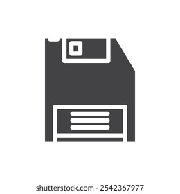 Floppy disk icon Symbol mark in filled style