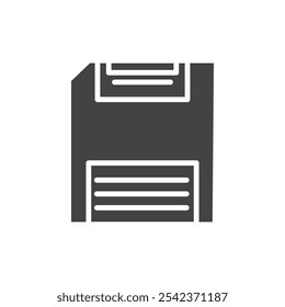 Floppy disk icon Symbol mark in filled style