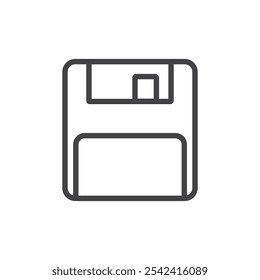 Floppy disk icon Symbol mark in filled style