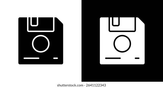 Floppy disk icon symbols. Vector illustration.