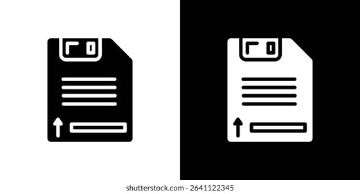 Floppy disk icon symbols. Vector illustration.